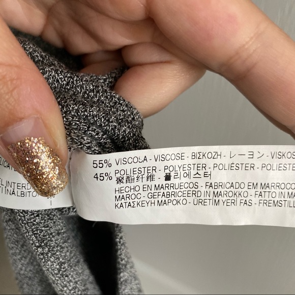 Zara Split Hem V-Neck Short Sleeve Tunic - Picture 7 of 10